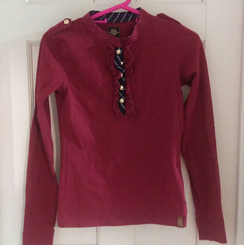 SOLD Red long sleeve shirt
